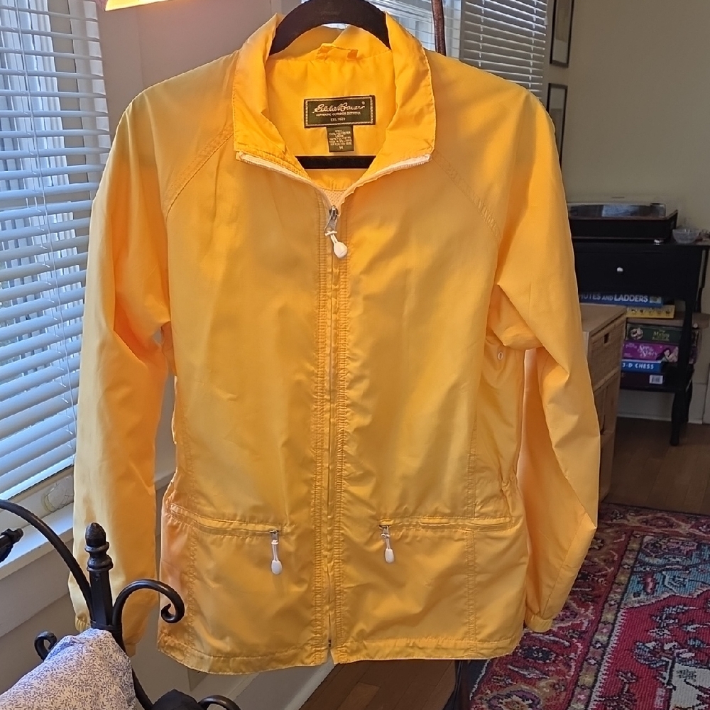 Eddie Bauer Bright Yellow Zip Jacket